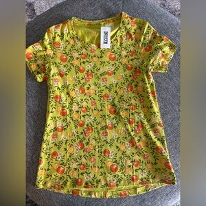 Duluth Trading Women’s Lightweight Longtail Scoopneck T-Shirt- Citrus- Small-NWT